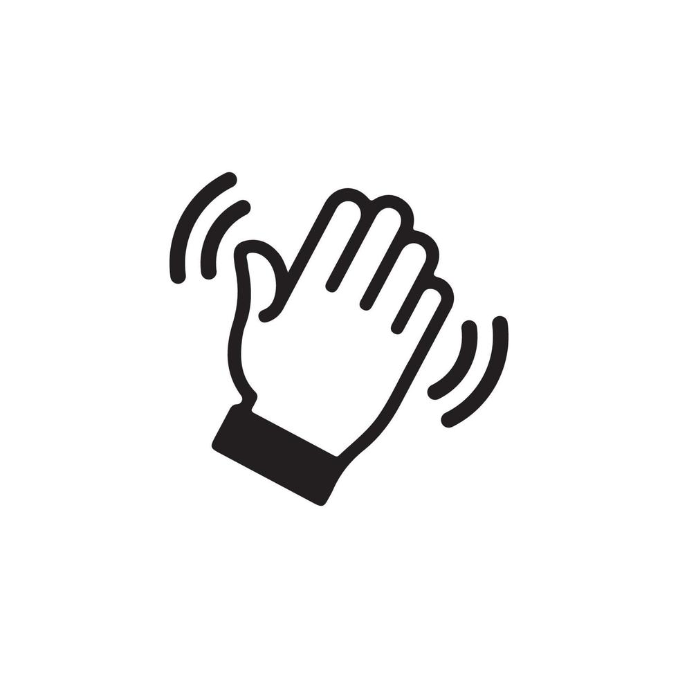 Wave Hand Icon EPS 10 vector