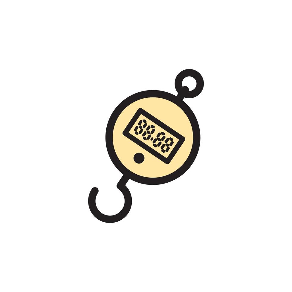 Hanging Weight Scales Icon Eps 10 vector