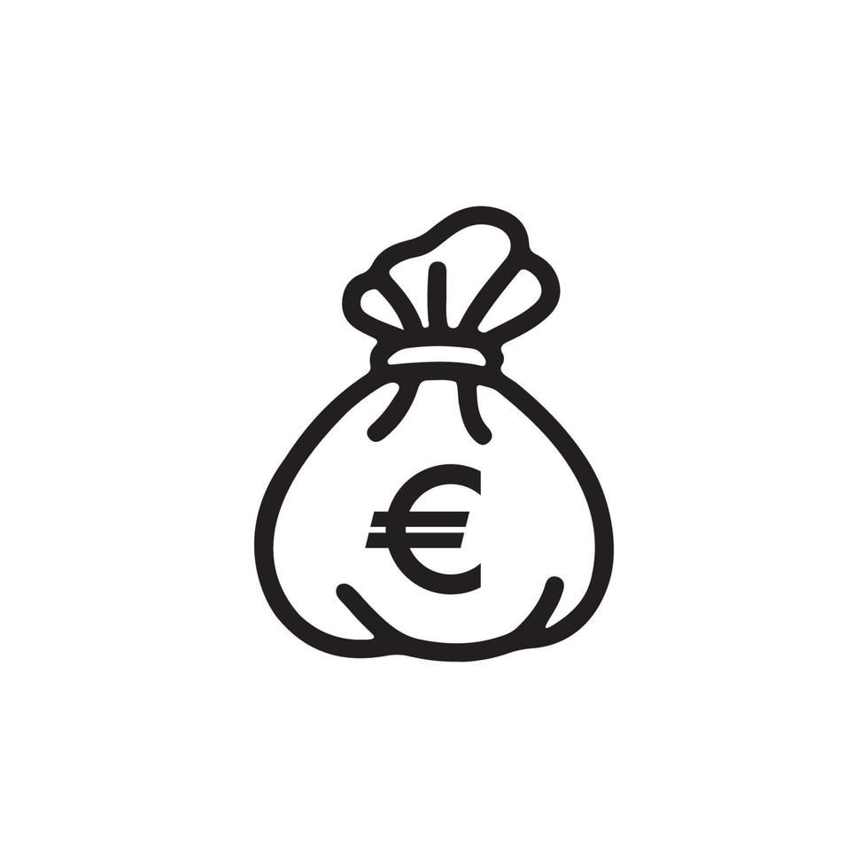 Money Bag Icon EPS 10 vector