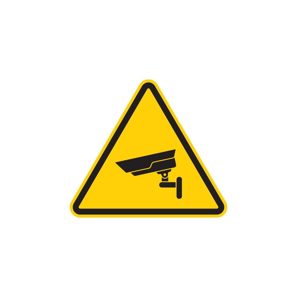 Video Surveillance Sign Icon EPS 10 vector