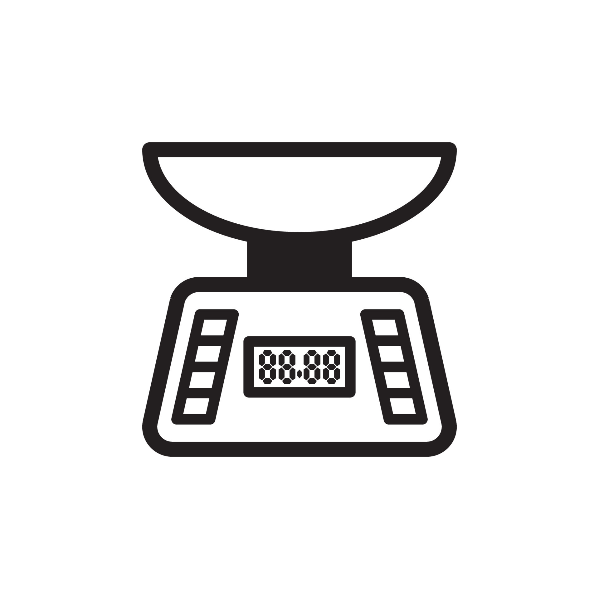 Kitchen Scales Icon EPS 10 10688785 Vector Art at Vecteezy