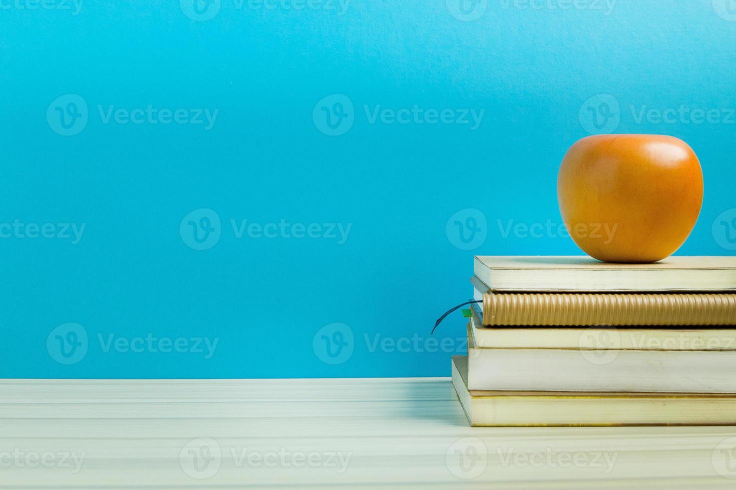 Back to school concept image colorful background. photo