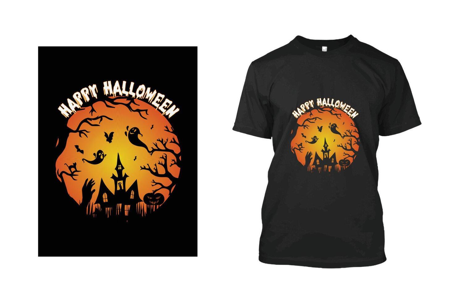 Halloween t-shirt design vector