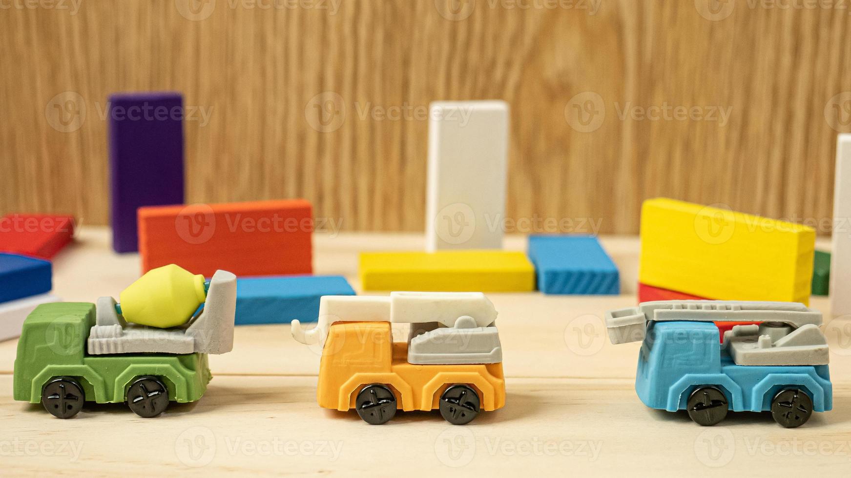 truck building toy multi colour  for property and building content photo