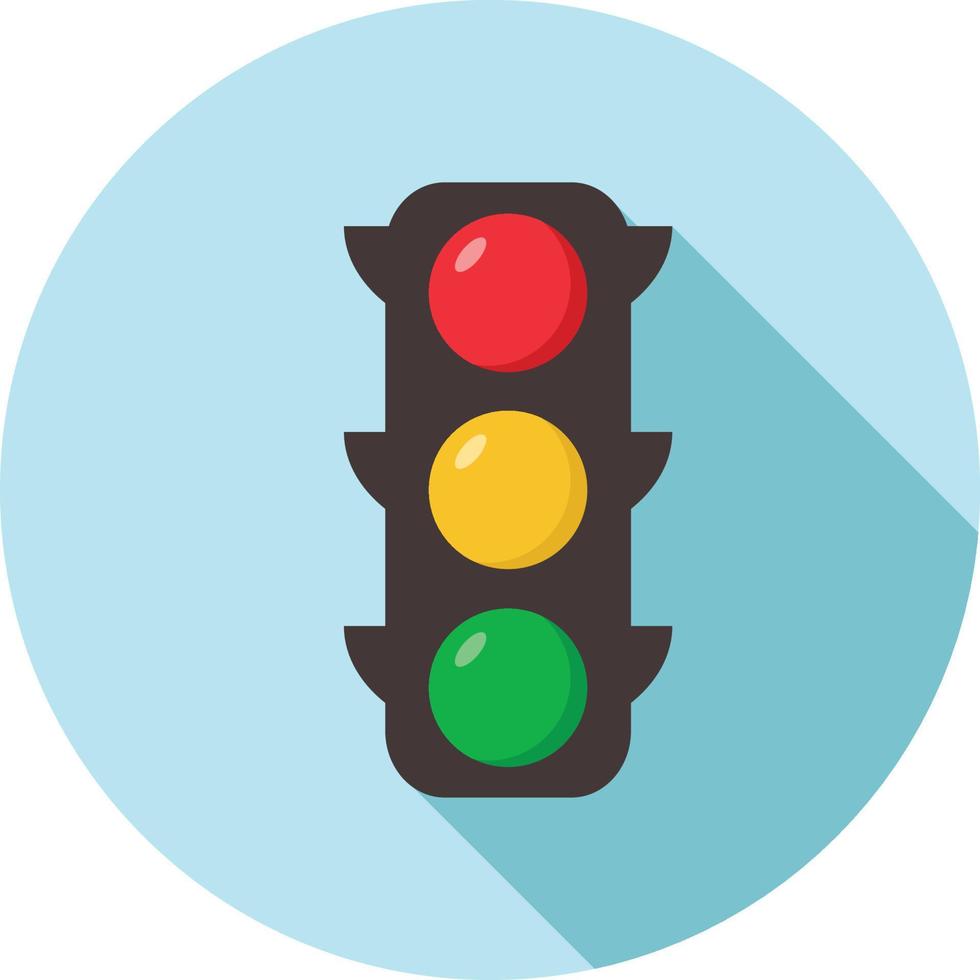 Traffic light sign icon on white background. vector