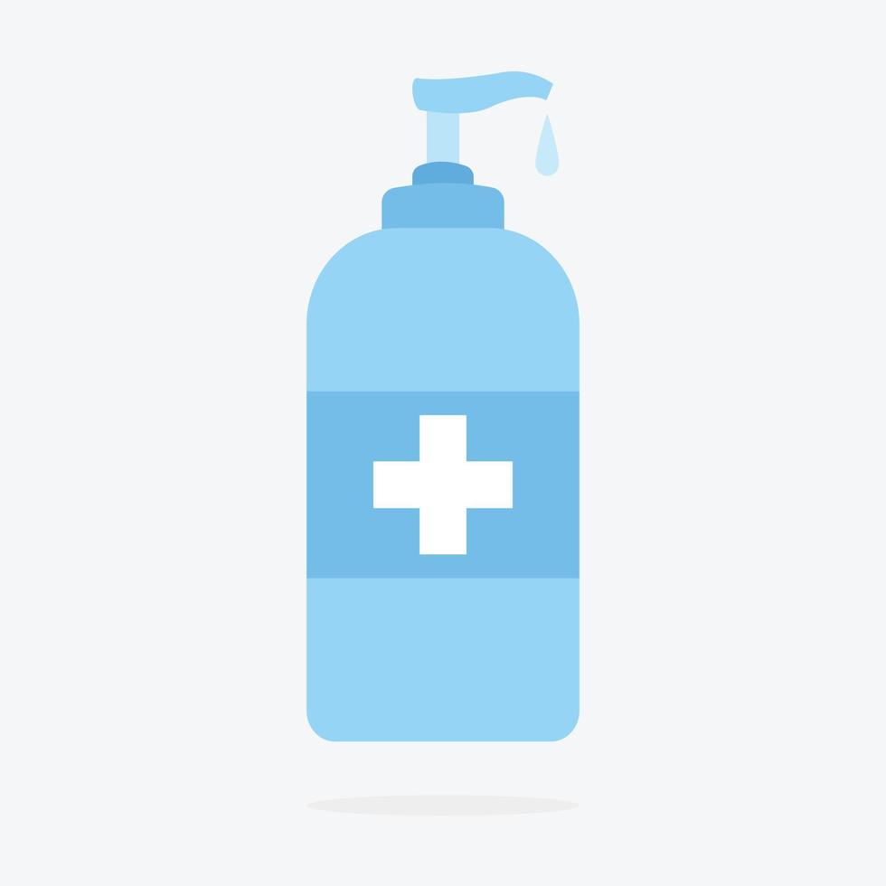 Hand sanitizer icon isolated on white background. vector