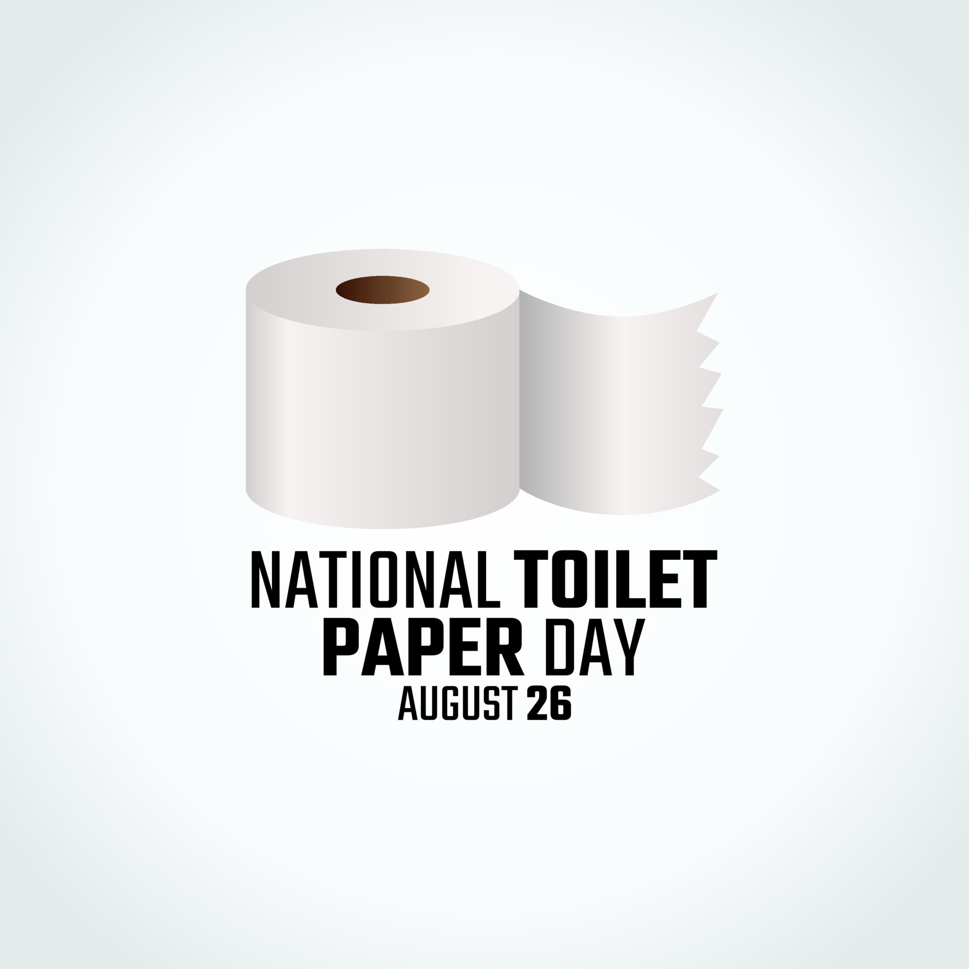 vector graphic of national toilet paper day good for national toilet