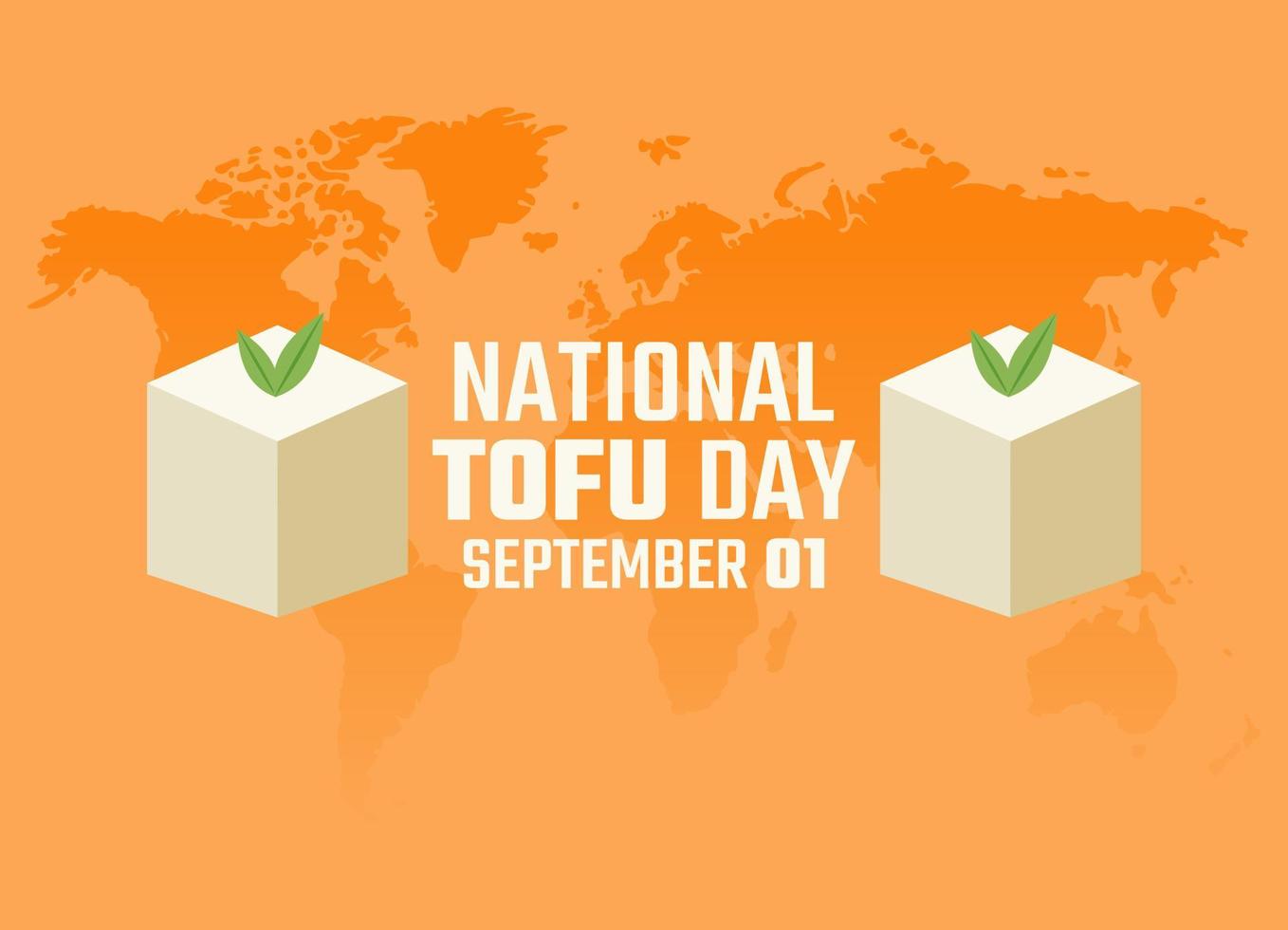 vector graphic of national tofu day good for national tofu day