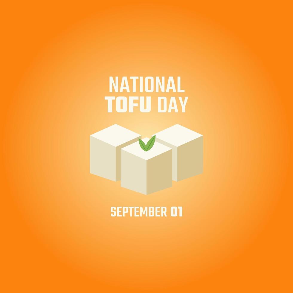 vector graphic of national tofu day good for national tofu day