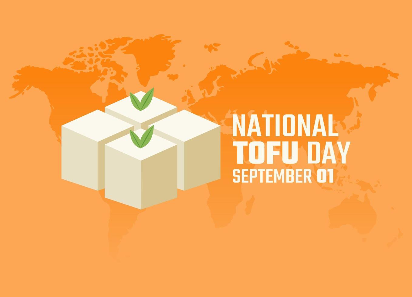 vector graphic of national tofu day good for national tofu day