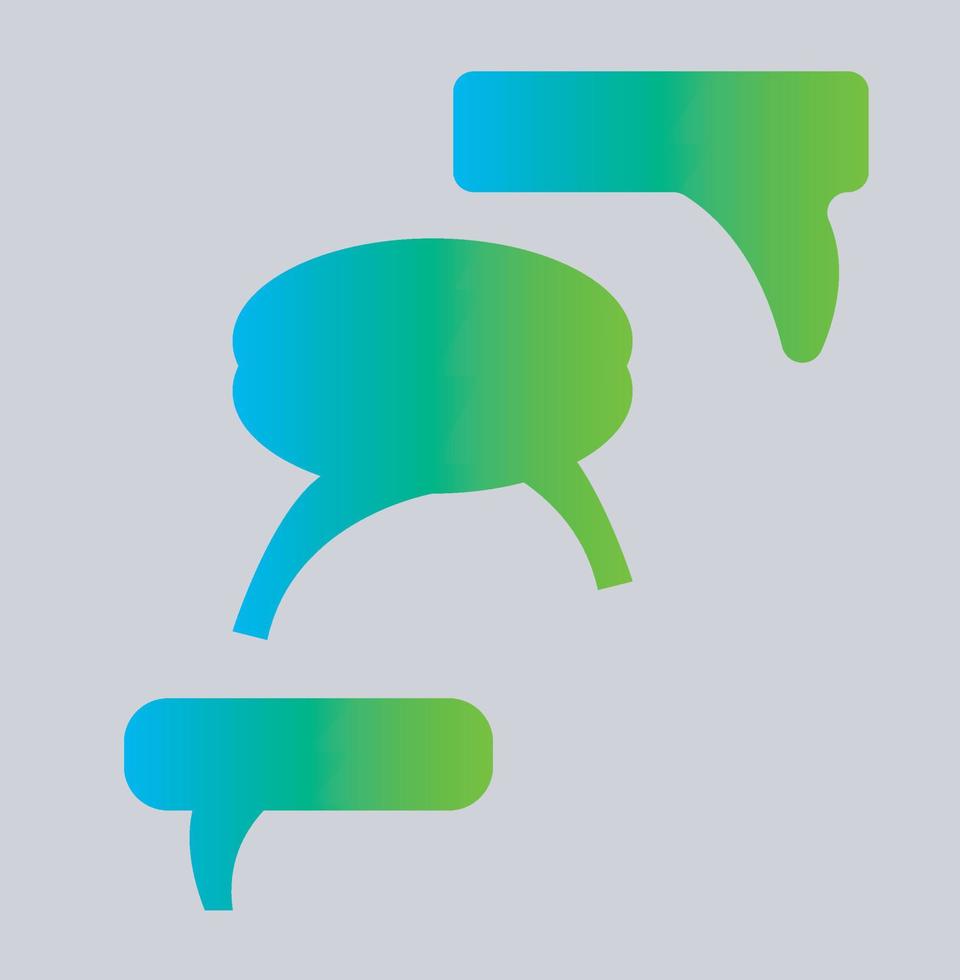 Coversation Icon Design vector