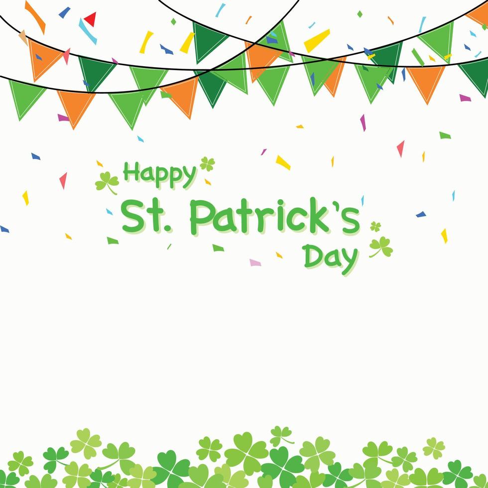 Happy Saint Patrick's Day background. vector