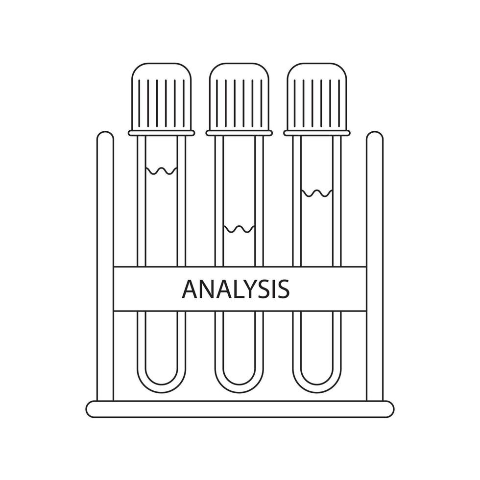 Vector Icon of Medical device. Testing and vaccination of the