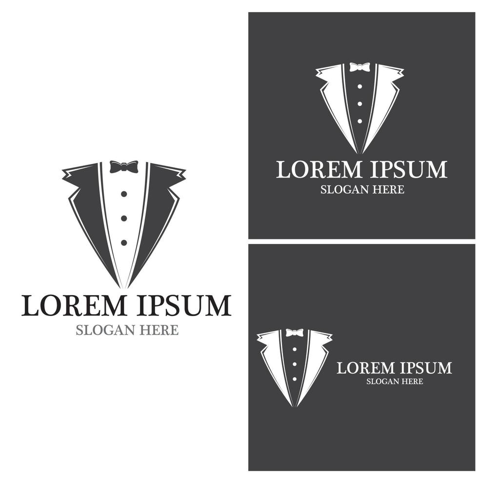 Tuxedo icon and symbol vector template