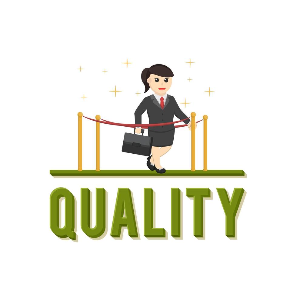 business woman secretary quality design character vector