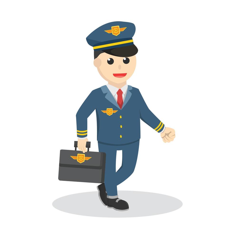 pilot with depatures schedule board design character on white background vector