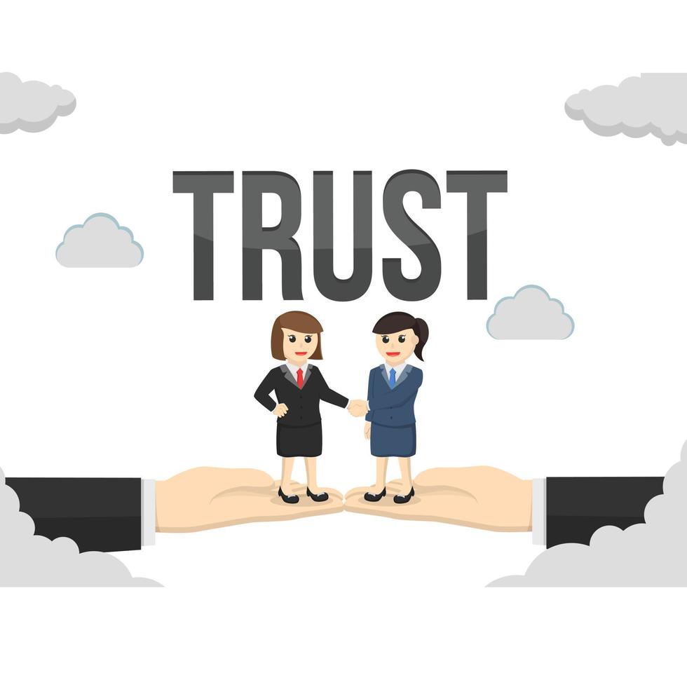 business trust design character on white background vector