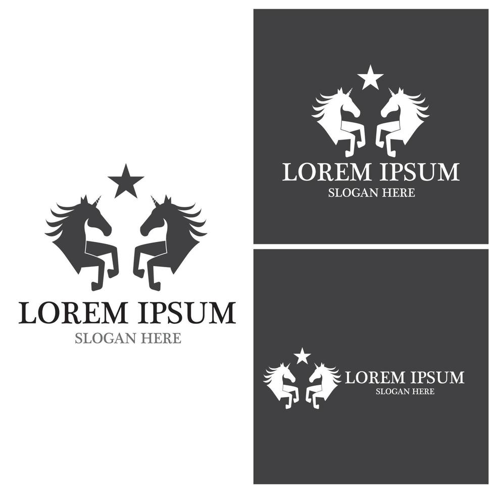 Pegasus icon and symbol vector template