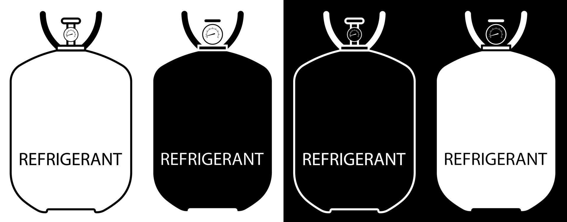 Refrigerant. Balon, container with coolant. Liquid nitrogen, freon
