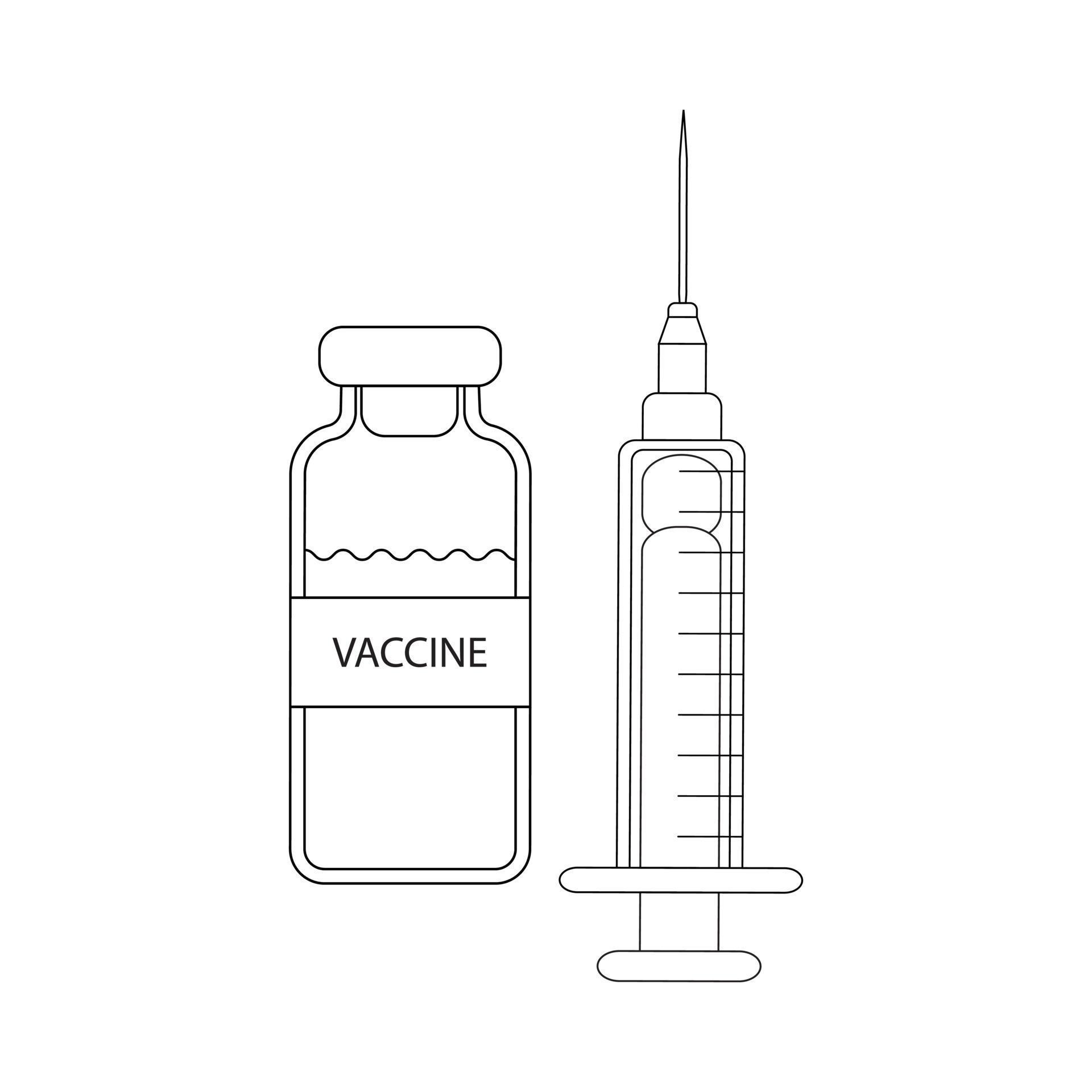 Vector Icon of Medical device. Testing and vaccination of the