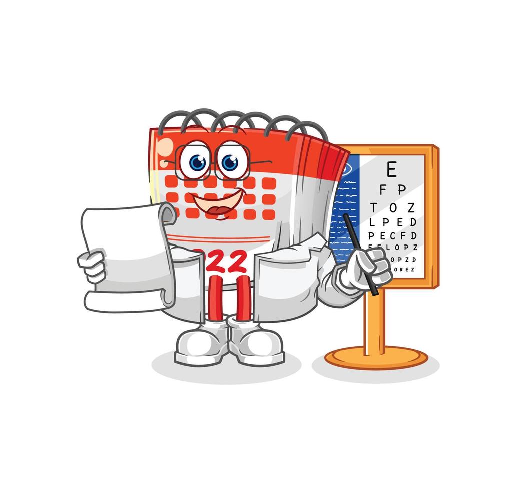 calender cartoon vector