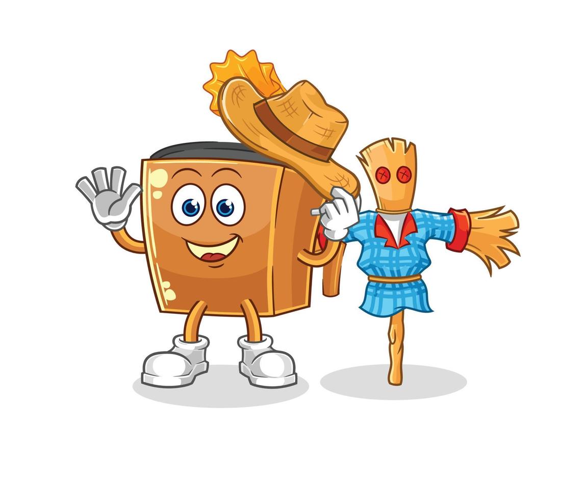 record player illustration character vector