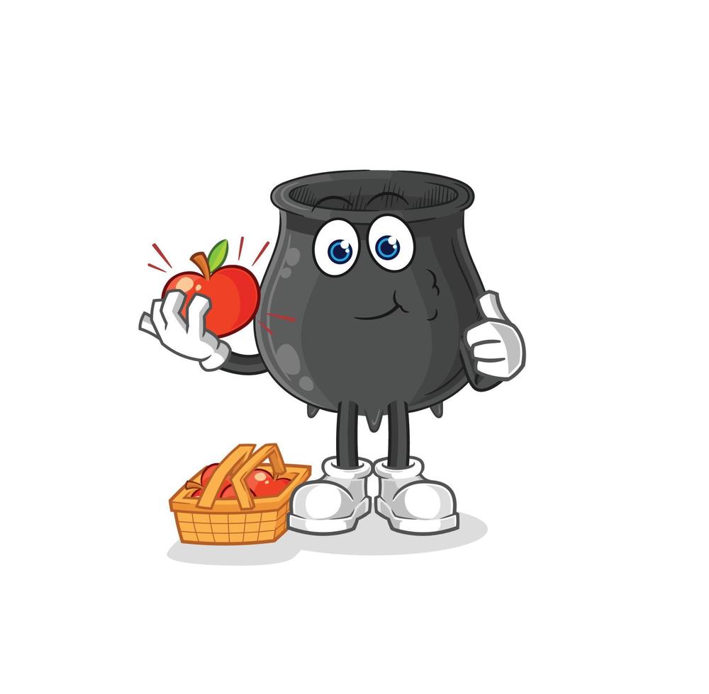 cauldron cartoon vector