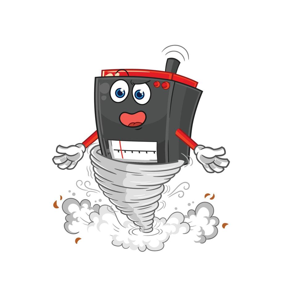 radio cartoon character vector