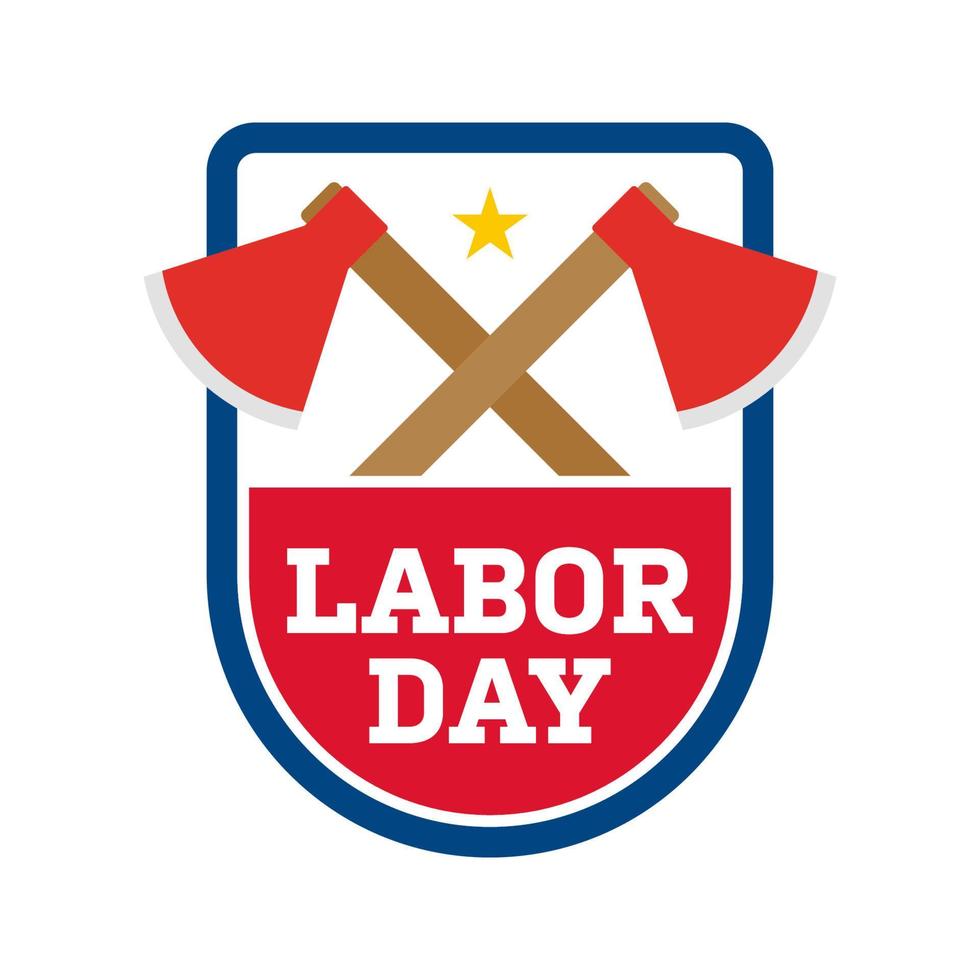 Happy Labor Day banner isolated on white background vector