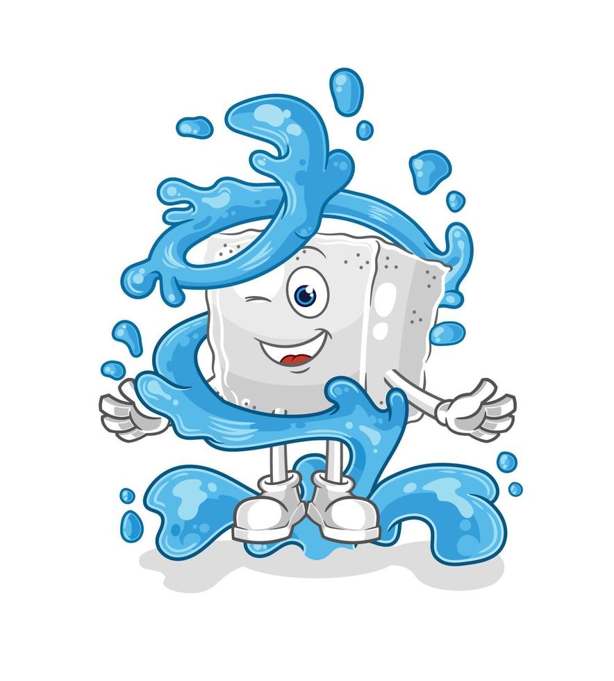sugar cube cartoon vector
