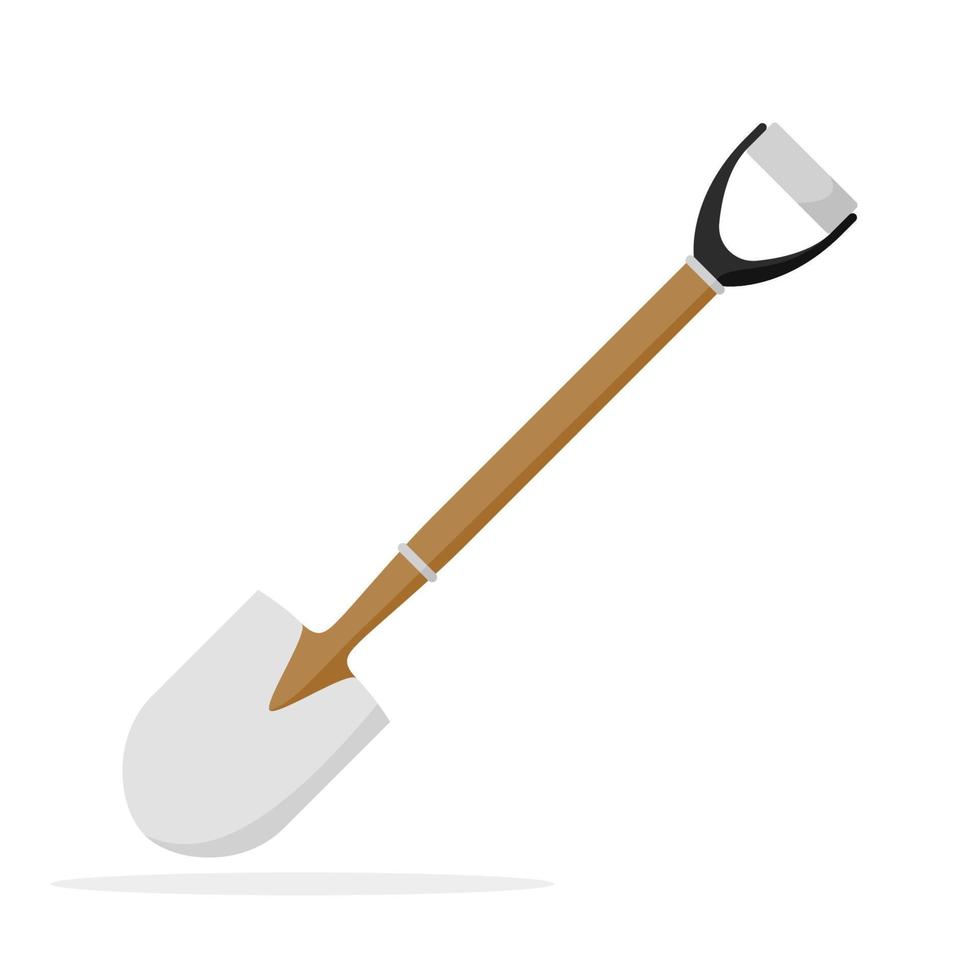 Shovel isolated on white background vector