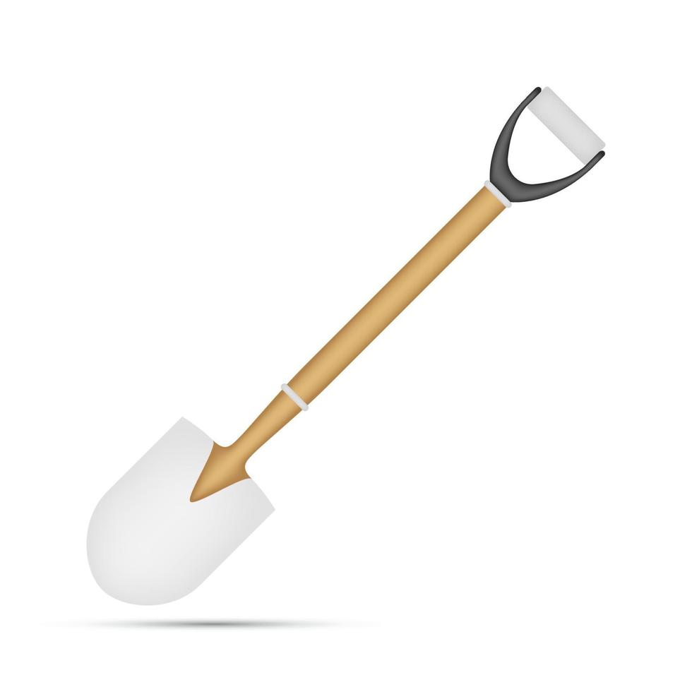 Shovel isolated on white background vector