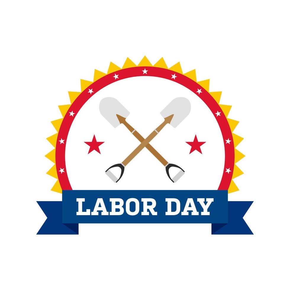 Happy Labor Day banner isolated on white background vector