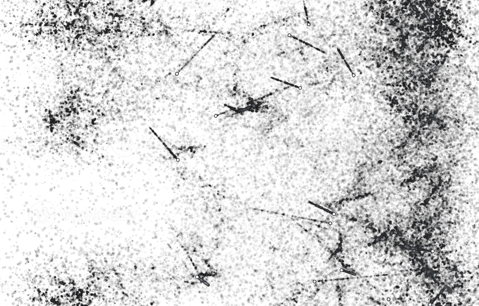 Grunge Black And White Urban. Dark Messy Dust Overlay Distress Background. Easy To Create Abstract Dotted, Scratched, Vintage Effect With Noise And Grain photo