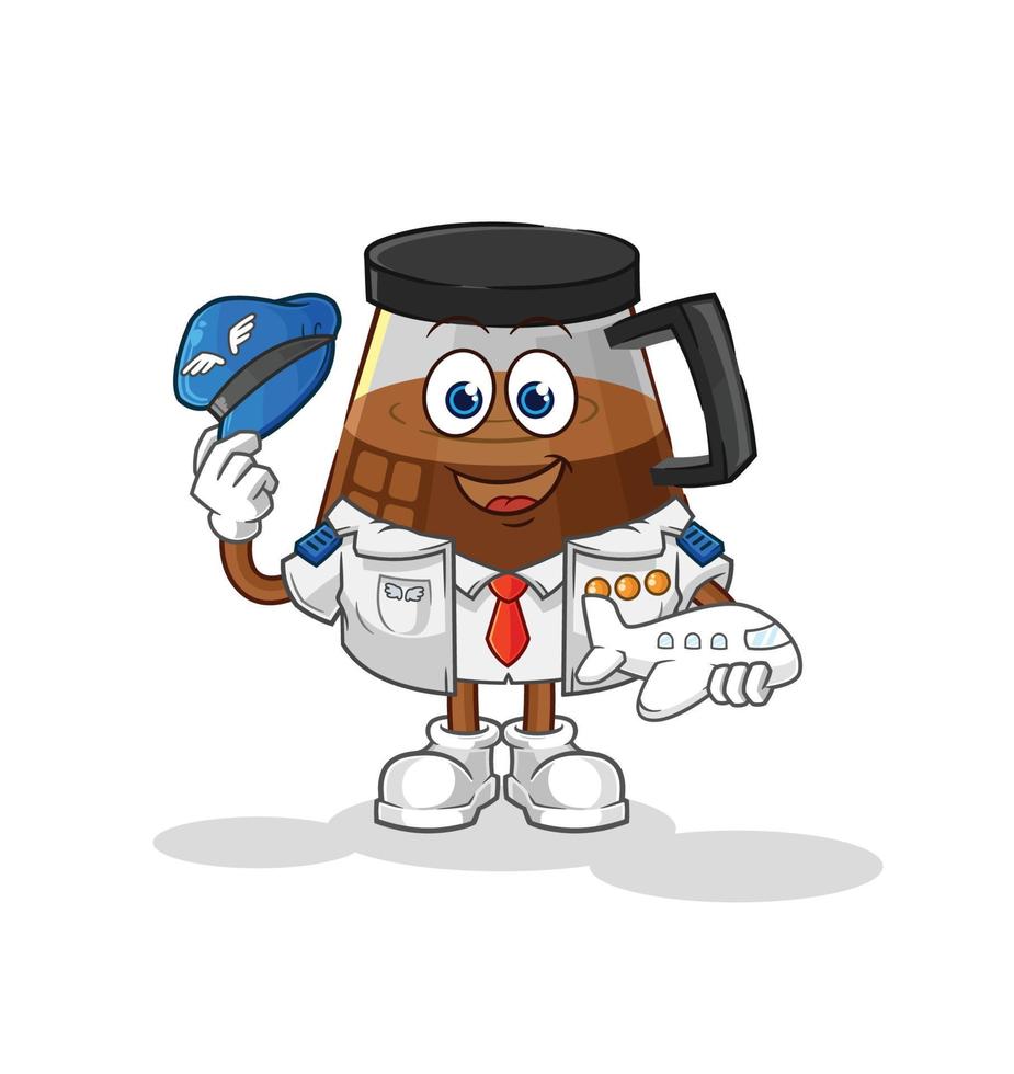 coffee machine vector character