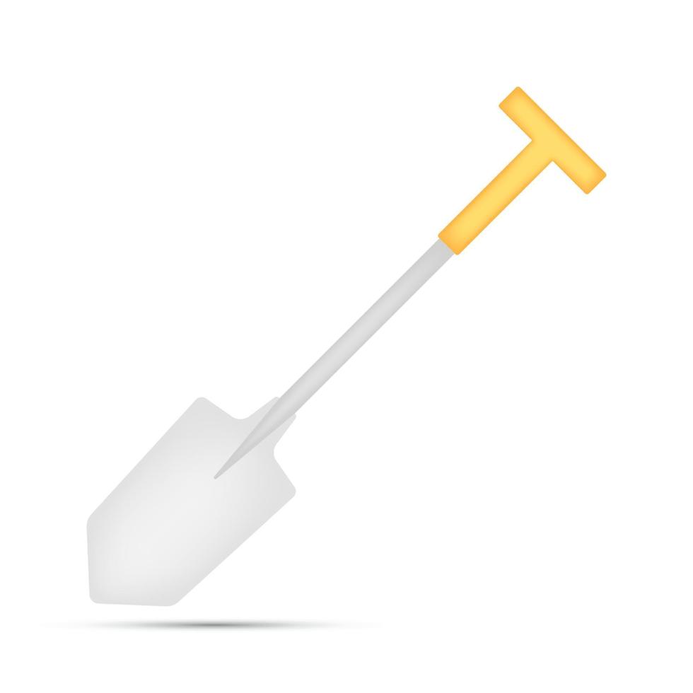 Shovel isolated on white background vector