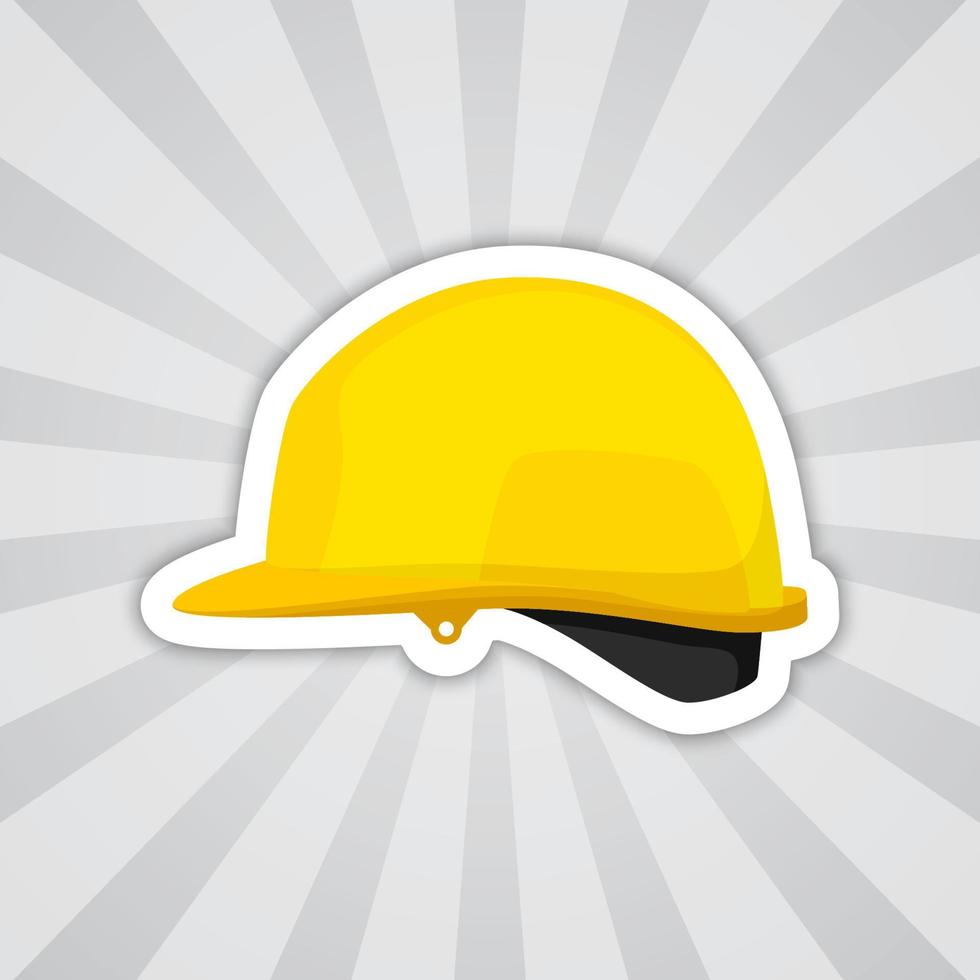Note sticker with Safety Helmet, vector