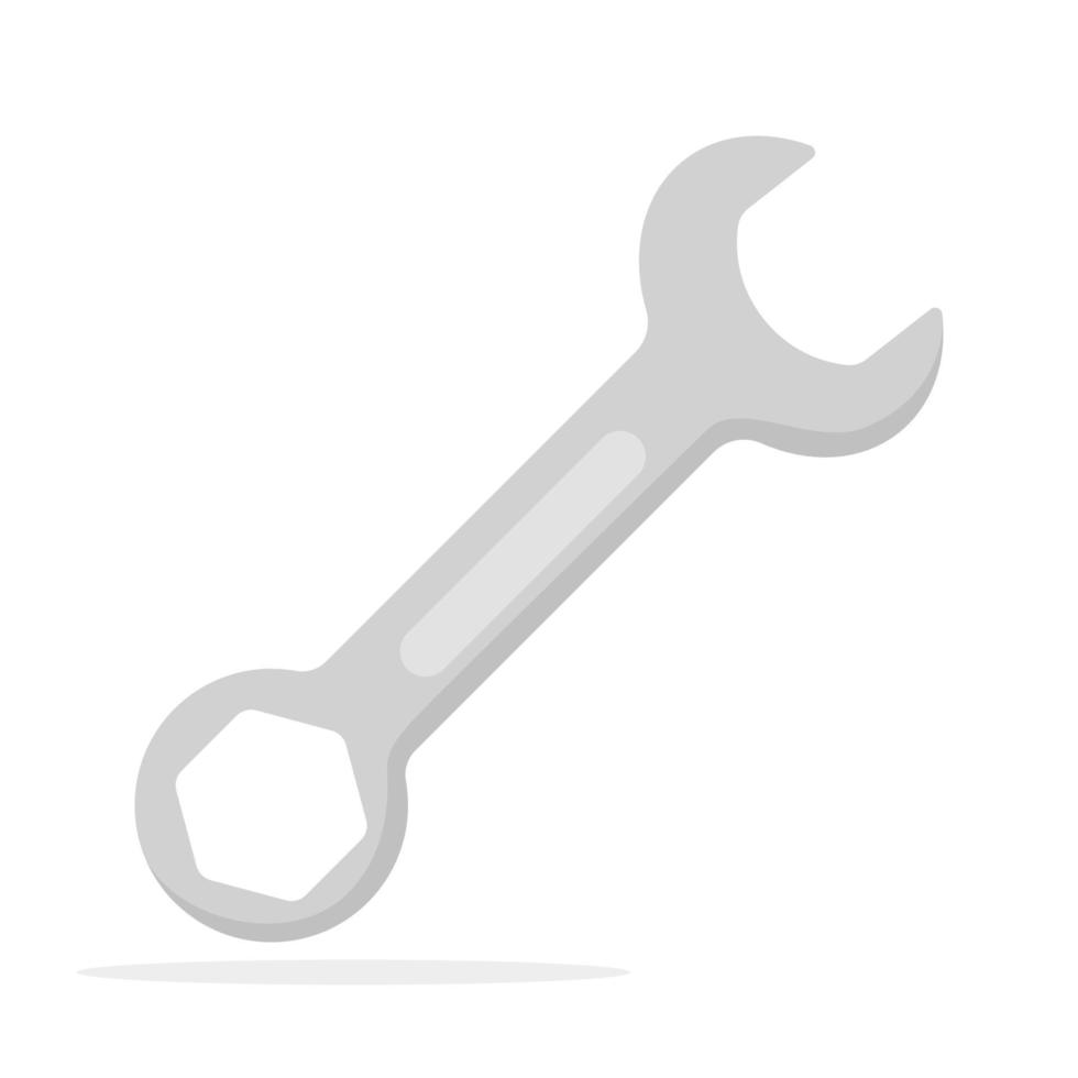 Spanner isolated on white background vector