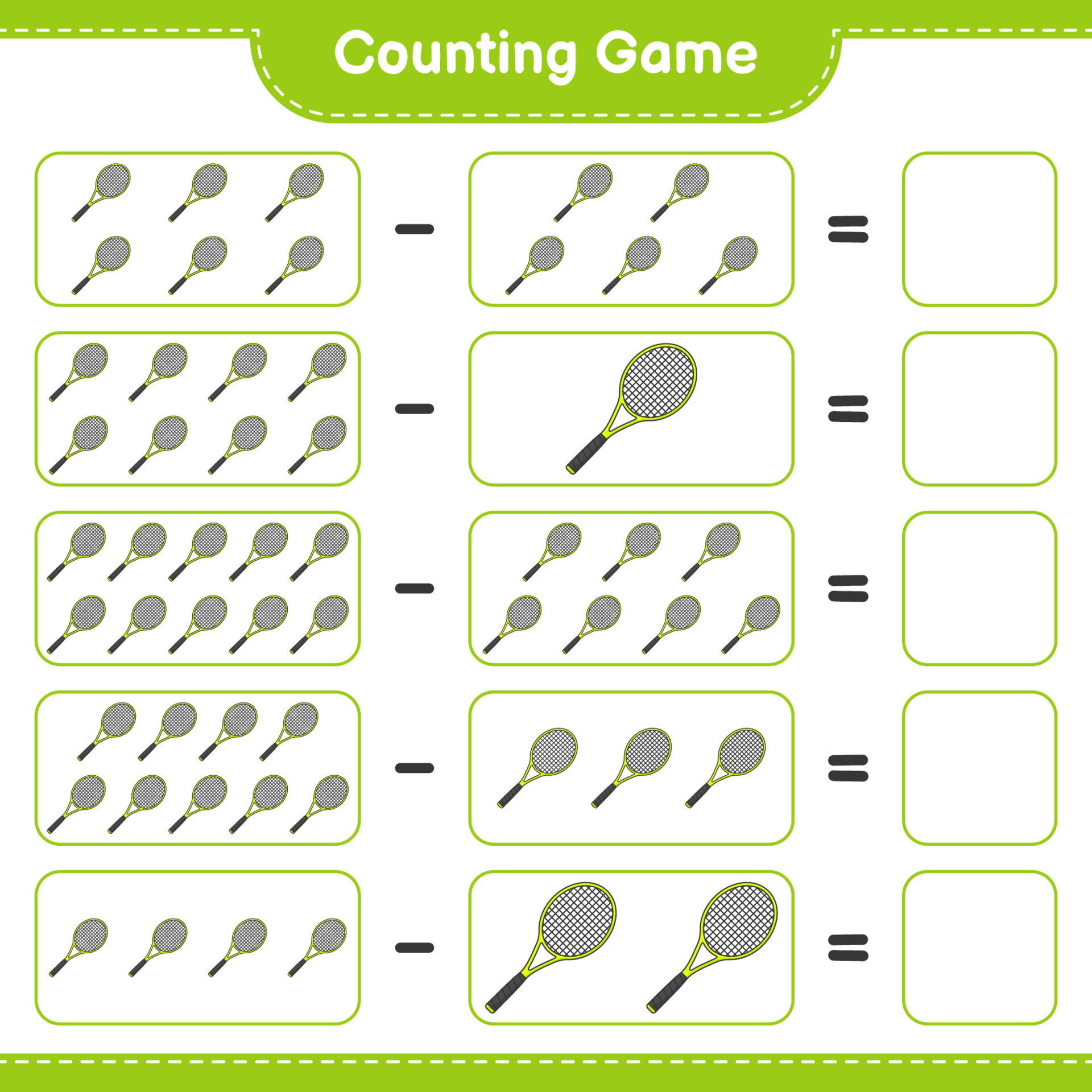 count-and-match-count-the-number-of-tennis-racket-and-match-with-the-right-numbers-educational