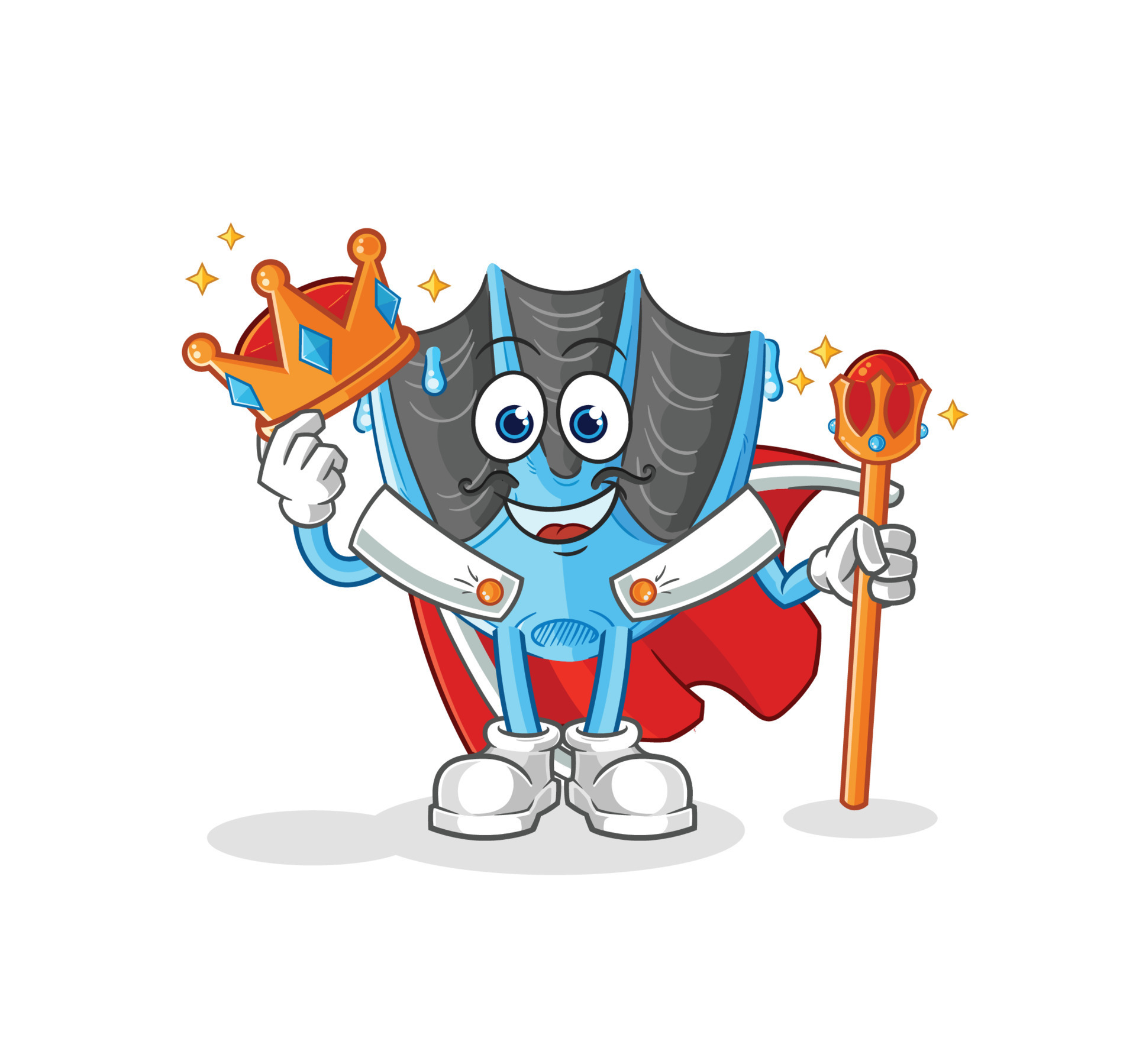 swimming fin cartoon 10691812 Vector Art at Vecteezy