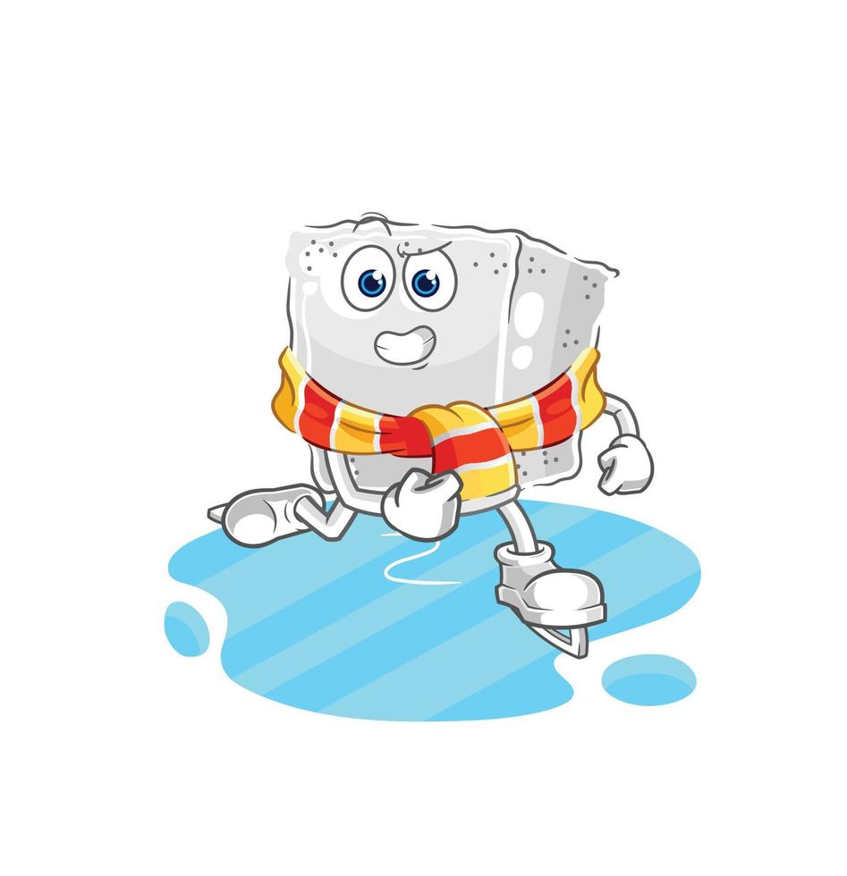 sugar cube cartoon vector