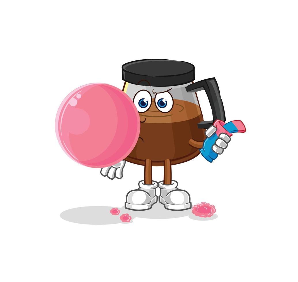coffee machine vector character