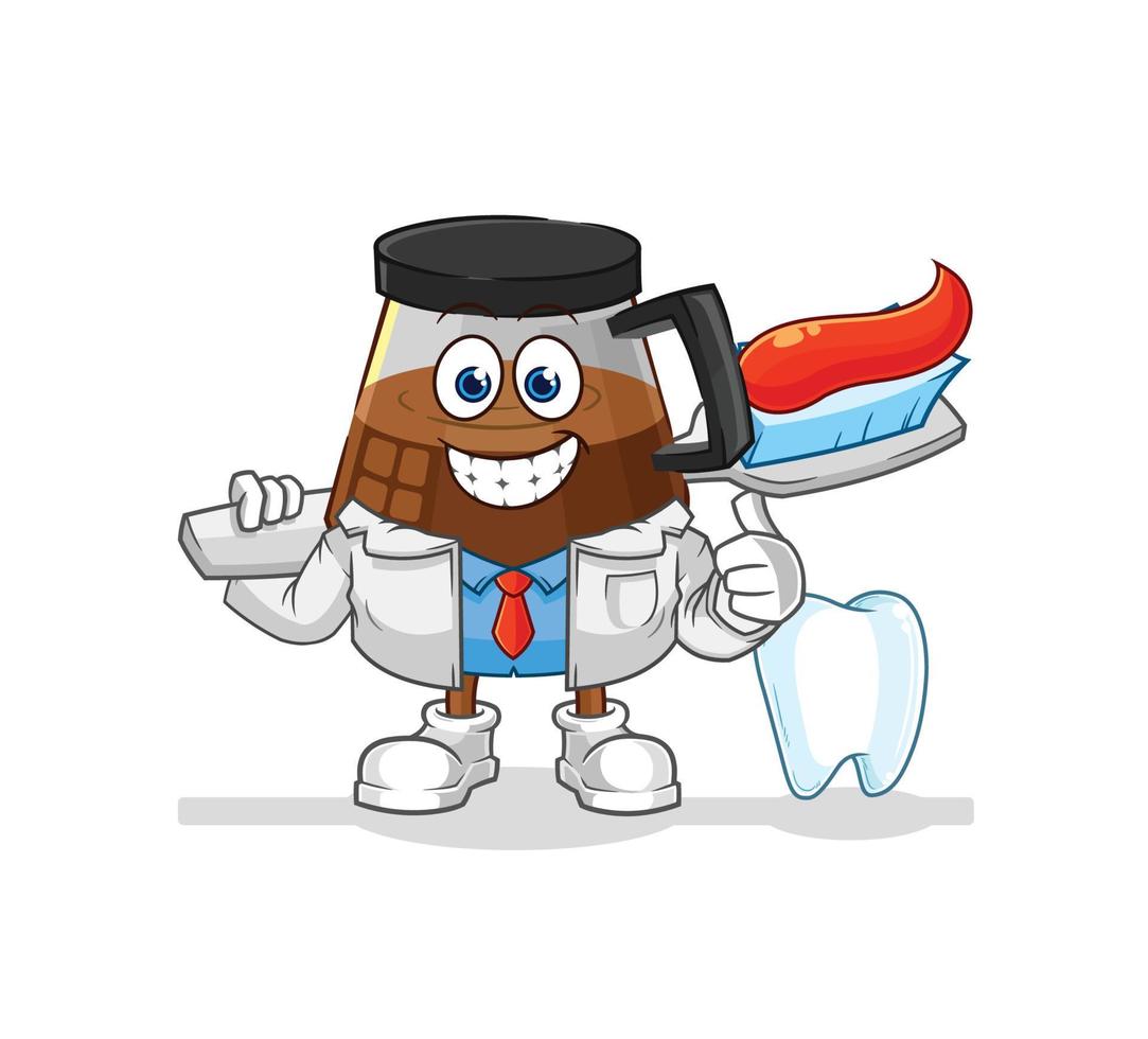 coffee machine vector character