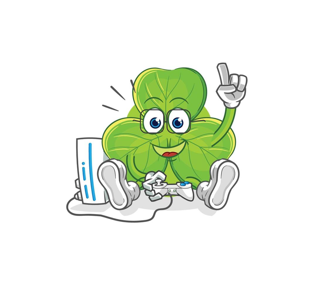 clover cartoon character vector