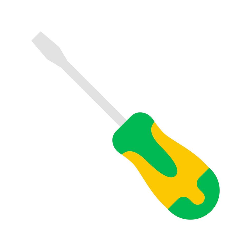 Screwdriver isolated on white background vector