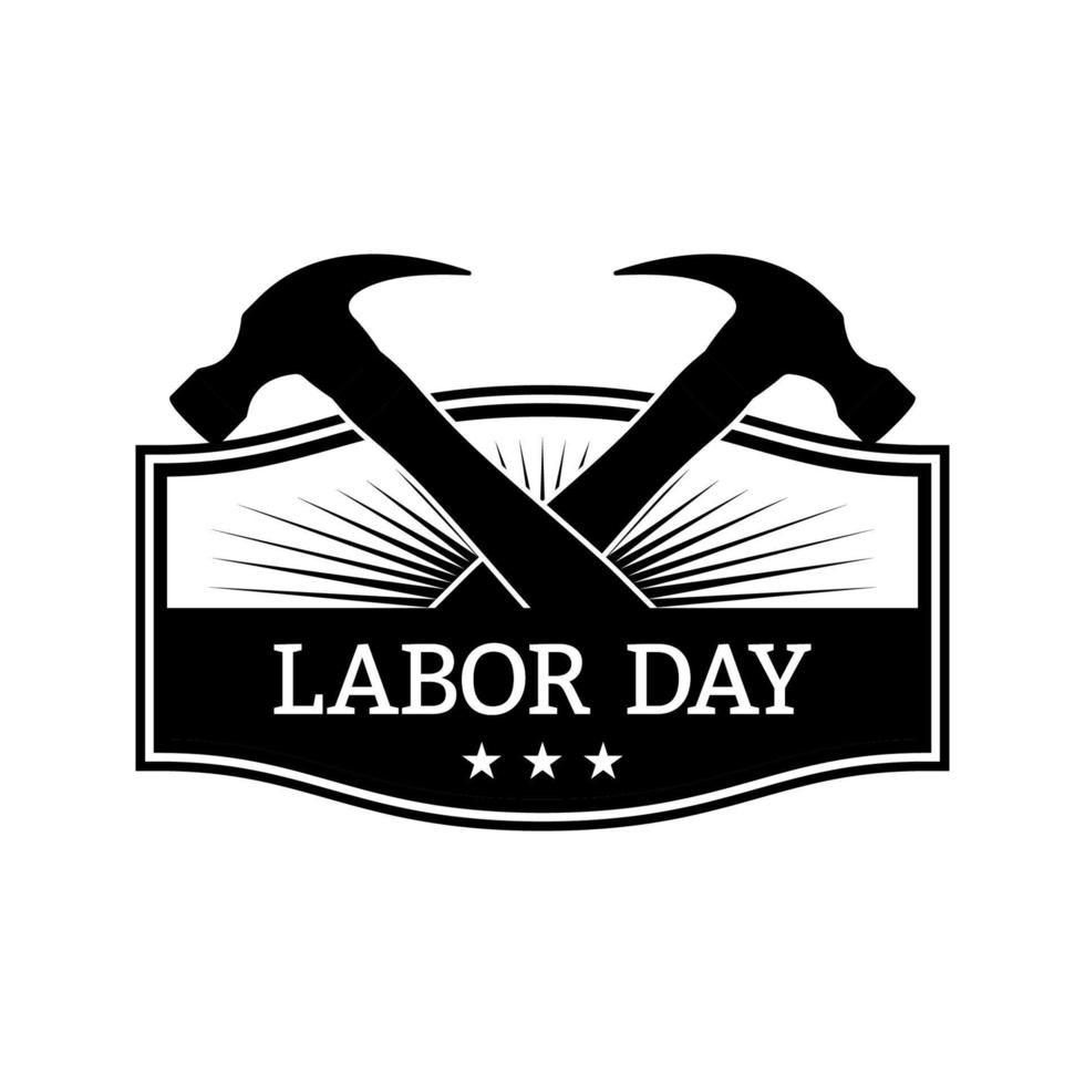 Happy Labor Day banner isolated on white background vector