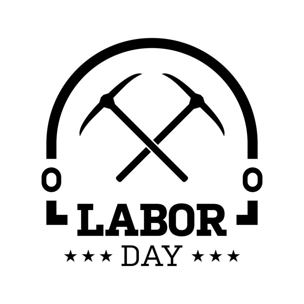 Happy Labor Day banner isolated on white background vector