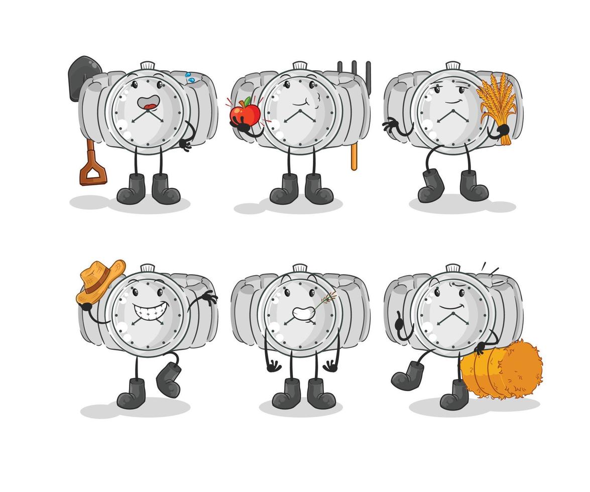 wristwatch cartoon vector