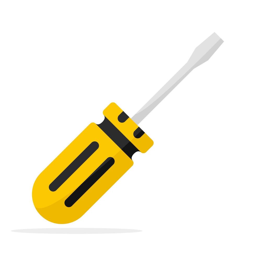 Screwdriver isolated on white background vector