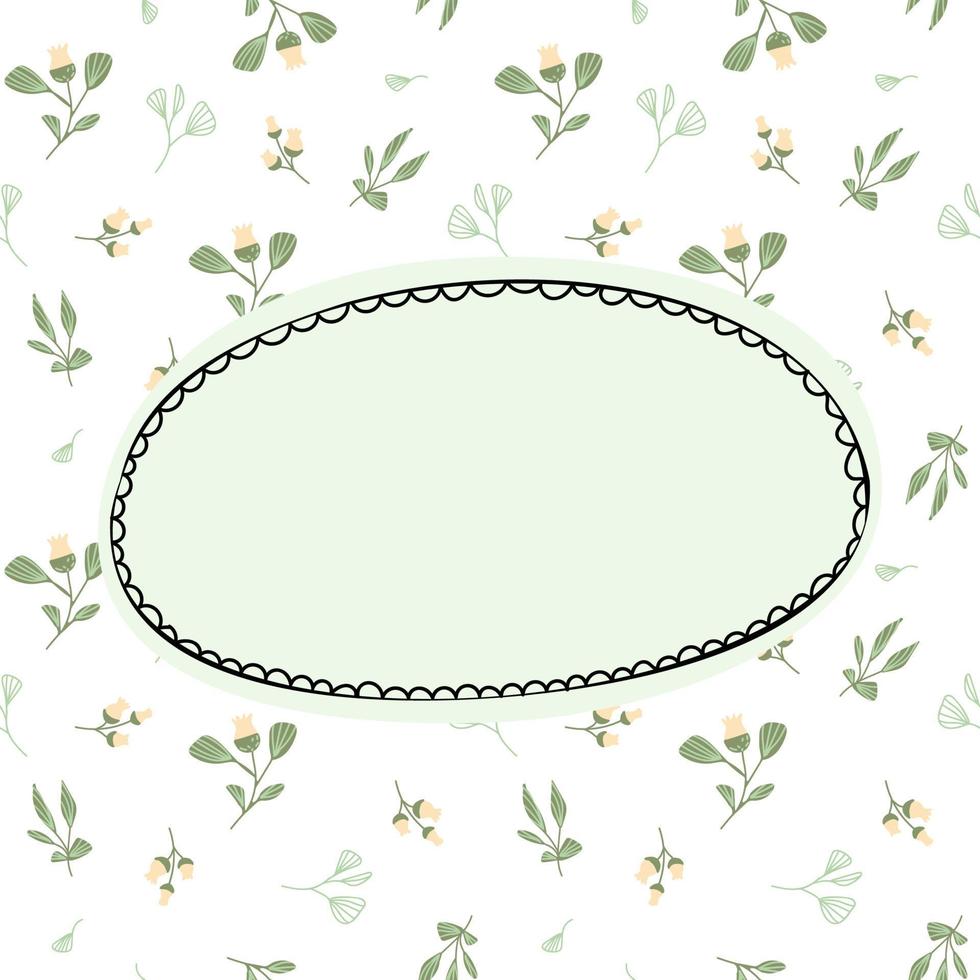 Vintage flowers frame, great design for any purposes. vector